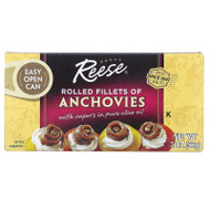 3 PACK of Reese, Rolled Fillets of Anchovies, 2 oz (56 g)