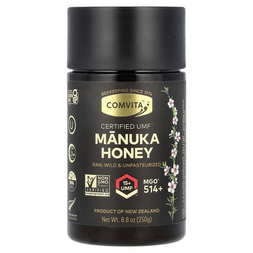 <img alt="Comvita, Manuka Honey, UMF 15+, MGO 514+, 8.8 oz (250 g)" title="Comvita, Manuka Honey, UMF 15+, MGO 514+, 8.8 oz (250 g),9400501005558"