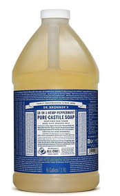 Dr. Bronners Pure Castile Liquid Soap Peppermint -- 64 fl oz