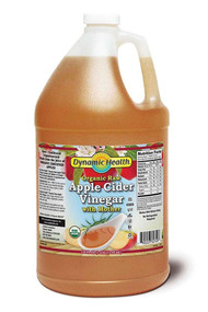 Dynamic Health Apple Cider Vinegar with Mother Certified Organic -- 1 Gallon