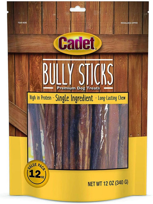 Cadet Bully Sticks Dog Treats 12 oz