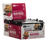 Optimum Nutrition Protein Wafers Chocolate Raspberry Creme -- 9 Packs