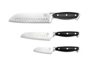 Dash of That Santoku Knife Set - Silver-Black -- 3 Piece