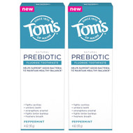 Toms of Maine Prebiotic Anticavity Toothpaste Peppermint -- 2 Pack