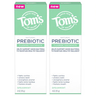 Toms of Maine Prebiotic Fluoride Toothpaste Spearmint -- 2 Pack