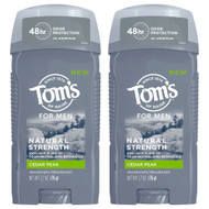 Toms of Maine Mens Natural Strength Deodorant Cedar Peak -- 2 Pack