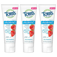 Toms of Maine Kids Toothpaste Silly Strawberry -- 5.1 oz Each / Pack of 3