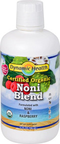Dynamic Health Organic Noni Blend Natural Raspberry -- 32 fl oz