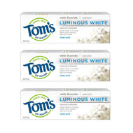 Toms of Maine Luminous White Toothpaste Clean Mint -- 4 oz Each / Pack of 3
