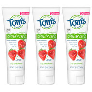Toms of Maine Childrens Natural Fluoride Toothpaste -- 3 Pack