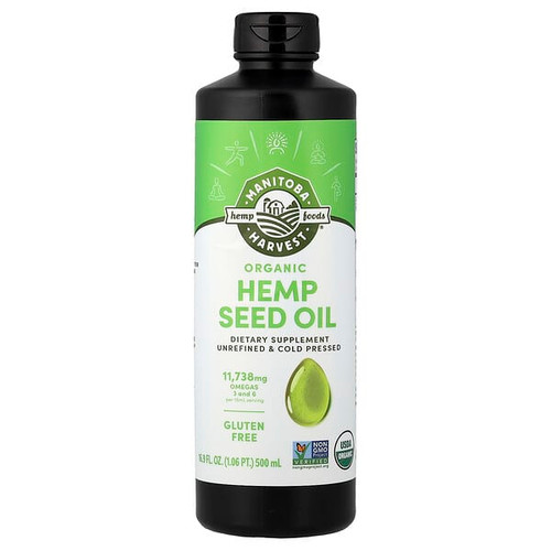 <img alt="Manitoba Harvest, Organic Hemp Seed Oil, 16.9 fl oz (500 ml)" title="Manitoba Harvest, Organic Hemp Seed Oil, 16.9 fl oz (500 ml),697658201028"