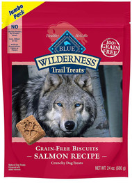 Blue Buffalo Wilderness Grain-Free Natural Crunchy Dog Biscuits Salmon Recipe -- 24 oz
