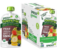 Sprout Organic Baby Food Power Pak Pear with Superblend Berry Banana T 12 Months & Up -- 4 oz Each / Pack of 6
