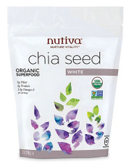 Nutiva Organic Chia Seeds White -- 12 oz