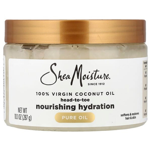<img alt="SheaMoisture, Head-To-Toe Nourishing Hydration, 100% Virgin Coconut Oil, 10.1 oz (287 g)" title="SheaMoisture, Head-To-Toe Nourishing Hydration, 100% Virgin Coconut Oil, 10.1 oz (287 g),764302204114"