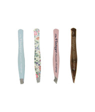 The Vintage Cosmetic Company 4 Piece Mini Tweezer Set -- 1 Set