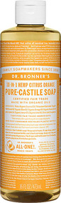 Dr. Bronners Pure Castile Liquid Soap Citrus Orange -- 16 fl oz