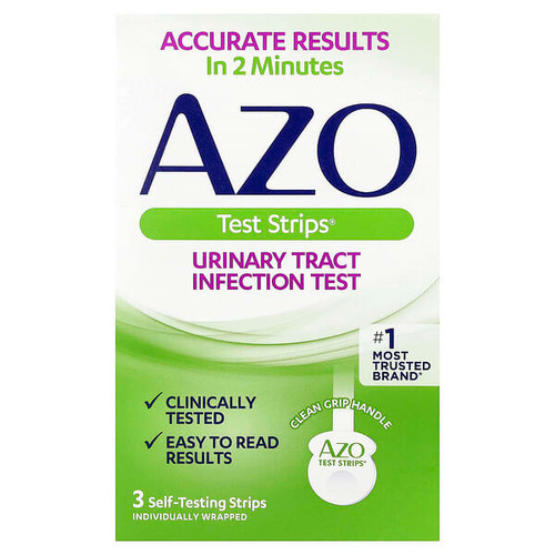 <img alt="AZO, Test Strips, Urinary Tract Infection Test, 3 Self-Testing Strips" title="AZO, Test Strips, Urinary Tract Infection Test, 3 Self-Testing Strips,787651032672"