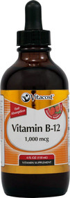 Vitaco Vitamin B-12 Natural Grape -- 1000 mcg per serving - 4 fl oz (118 mL)