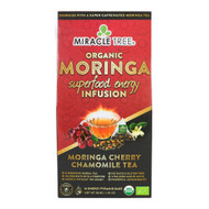 Miracle Tree Organic Moringa Superfood Energy Infusion Tea Cherry Chamomile -- 16 Enery Pyramid Bags
