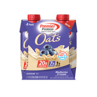 Premier Protein 20g Protein Shakes with Oats Blueberries & Cream -- 11 fl oz Each / Pack of 4