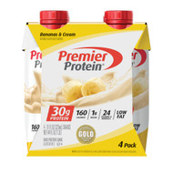 Premier Protein 30g Protein Shakes Bananas & Cream -- 11 fl oz Each / Pack of 4