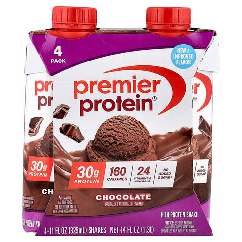 <img alt="Premier Protein, High Protein Shake, Chocolate, 4 Shakes, 11 fl oz (325 ml) Each" title="Premier Protein, High Protein Shake, Chocolate, 4 Shakes, 11 fl oz (325 ml) Each,643843714484"