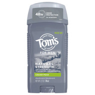 Toms of Maine Mens Natural Strength Deodorant Cedar Peak -- 2.7 oz