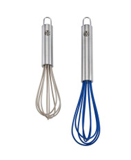 Allrecipes Set of 2 Silicone Mini Whisks -- 1 Set