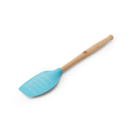 Allrecipes Wood Handle with Silicone Spatula Head Aqua -- 1 Unit