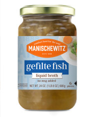 3 PACK of Manischewitz Gefilte Fish in Liquid Broth -- 24 oz