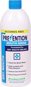 3 PACK of Prevention Mouth Rinse For Dry Mouth Relief Soothing Mint -- 16 fl oz