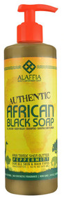 3 PACK of Alaffia African Black Soap All In One Peppermint -- 16 fl oz