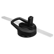 3 PACK of Fifty/Fifty Wide Mouth Straw Lid Black -- 1 Cap