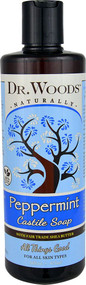 3 PACK of Dr. Woods Naturally Castile Soap Peppermint with Fair Trade Shea Butter -- 16 fl oz
