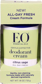 3 PACK of EO Deodorant Cream Citrus Sage -- 1.8 oz
