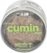3 PACK of Spicely Organics Cumin Seed Whole Tin -- 2.7 oz