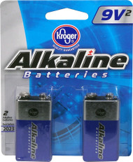 3 PACK of Kroger Alkaline 9V Batteries -- 2 Batteries