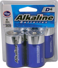 3 PACK of Kroger Alkaline D Batteries -- 4 Batteries