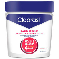 3 PACK of Clearasil Rapid Rescue Deep Treatment Facial Cleansing Pads -- 90 Pads