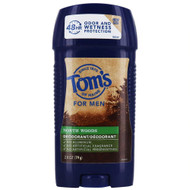 3 PACK of Toms of Maine Long Lasting Mens Wide Stick Deodorant North Woods -- 2.8 oz