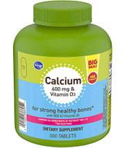 3 PACK of Kroger Calcium 600 mg & Vitamin D3 -- 500 Swabs