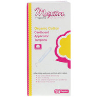 Maxim Hygiene Products Organic Cotton Cardboard Applicator Tampons -- 16 Tampons