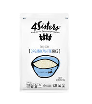 3 PACK of 4Sisters Long Grain Organic White Rice -- 2 lbs
