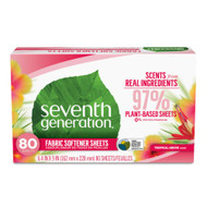3 PACK of Seventh Generation Laundry Sheets Tropical Grove -- 80 Sheets