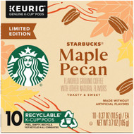 3 PACK of Starbucks Ground Coffee Maple Pecan -- 10 K-Cups