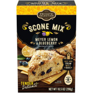 3 PACK of Private Selection Scone Mix Meyer Lemon & Blueberry -- 10.5 oz