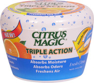3 PACK of Citrus Magic Triple Action Odor Absorber Solid Fresh Citrus -- 12.8 oz