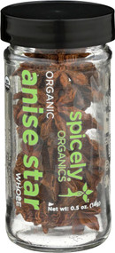 3 PACK of Spicely Organics Star Anise Whole Jar -- 0.5 oz