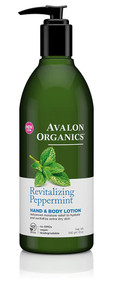 3 PACK of Avalon Organics Hand & Body Lotion Revitalizing Peppermint -- 12 fl oz